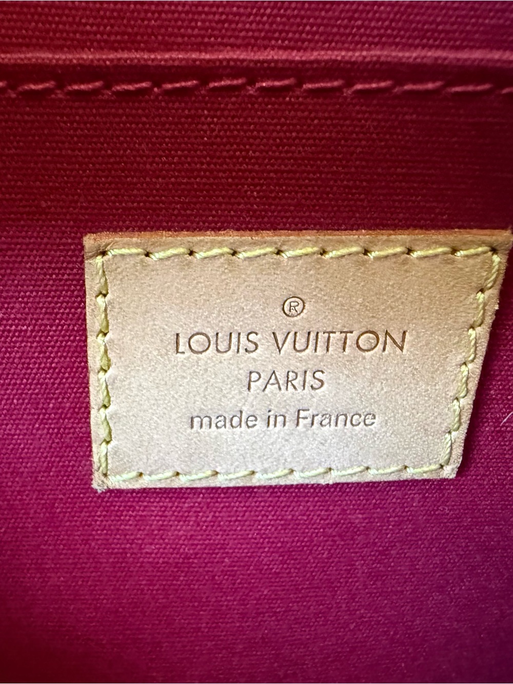 💯Auth! Louis Vuitton Roxbury Red Vernis Leather w Vachetta Trim & Gold Hardware - Picture 14 of 16